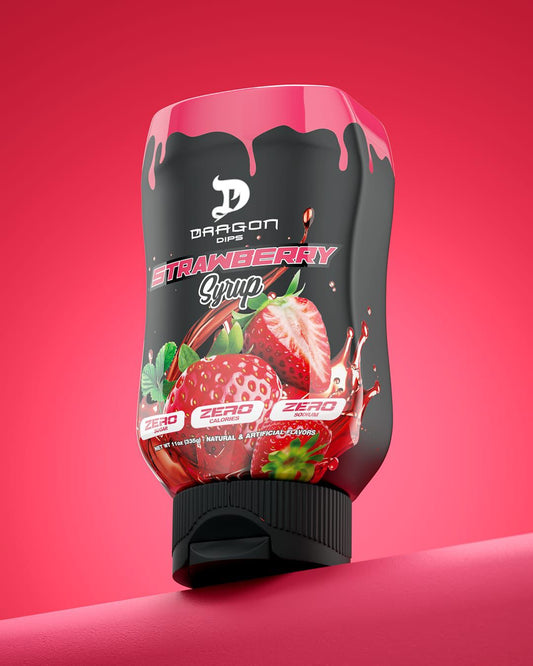 🍓 Dragon Dips Strawberry Syrup – Sirope de Fresa Zero